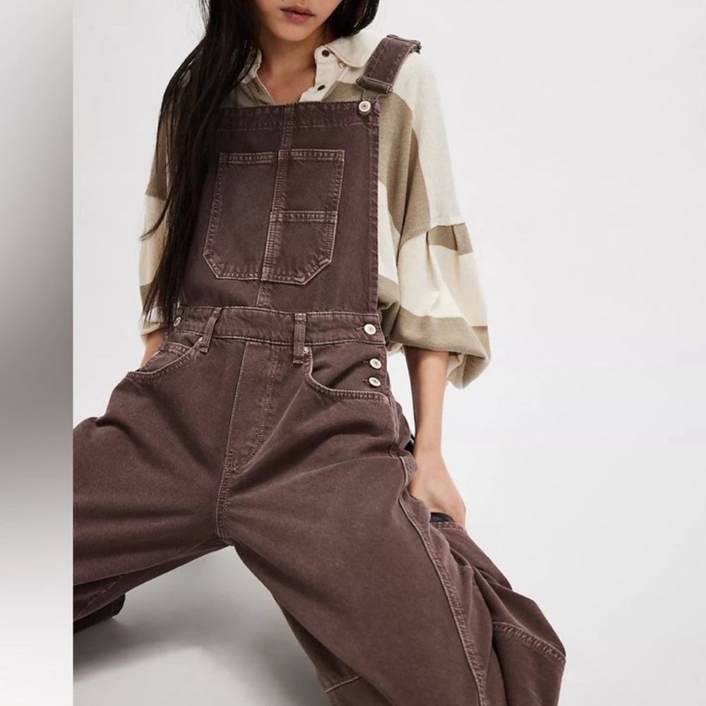 We The Free Chocolate Overalls - Picture 2 of 5